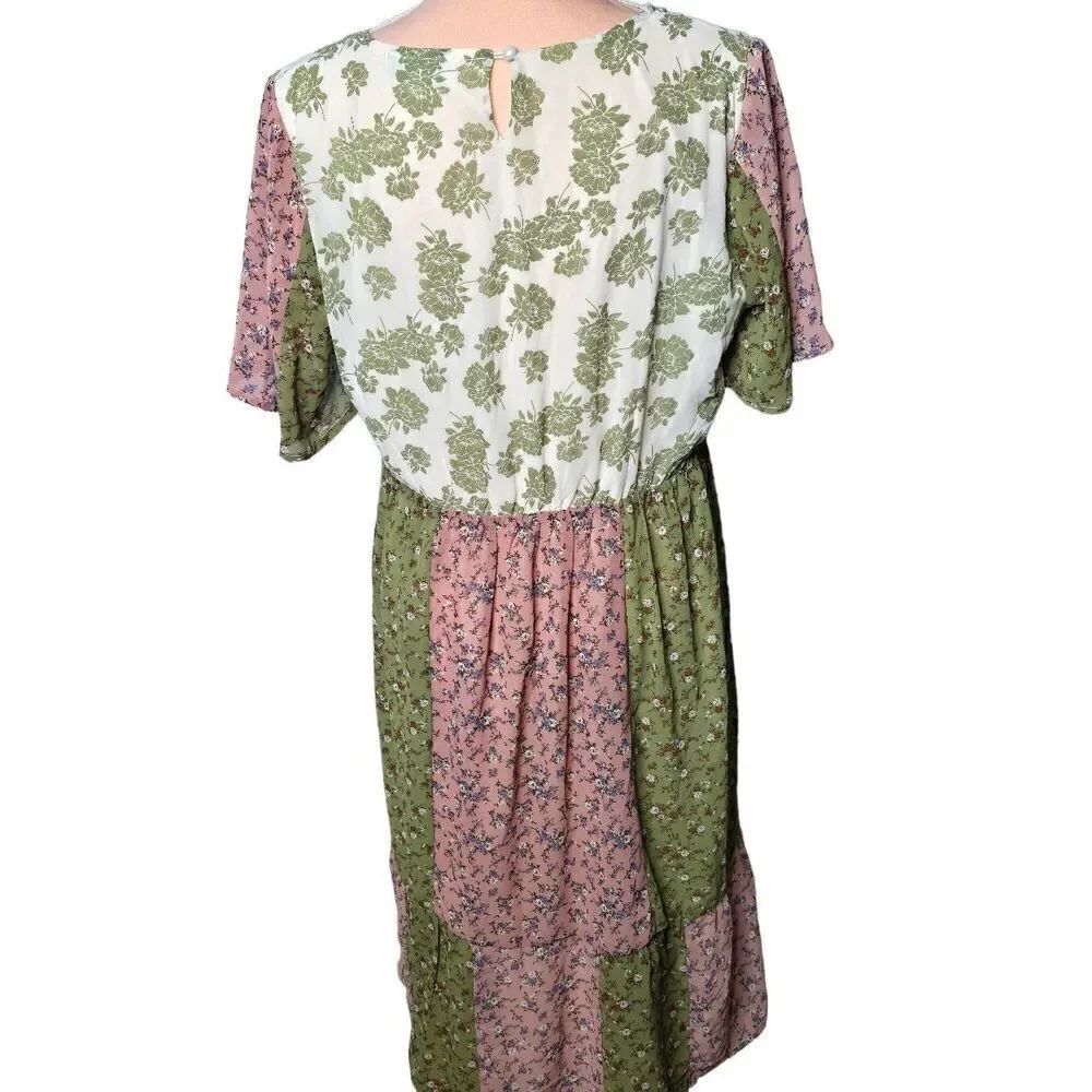 Piper & Scoot Patchwork Midi Dress - Picture 4 of 5